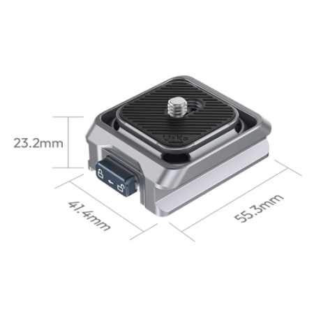 Ulanzi C061 Uka (C066) - metalowa płytka szybkozłączka do gimbali DJI RS - wymiary